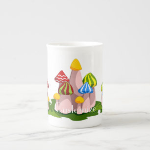 Magic Mushroom Cathedral Thunder_Cove Bone China Mug