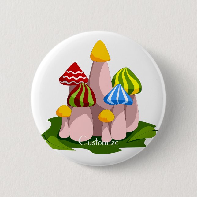 Magic Mushroom Cathedral Thunder_Cove Button (Front)
