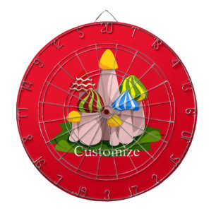 Magic Mushroom Cathedral Thunder_Cove Dart Board