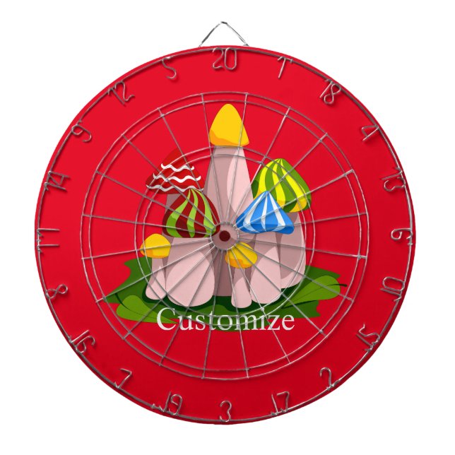 Magic Mushroom Cathedral Thunder_Cove  Dart Board (Front)