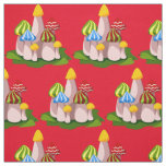 Magic Mushroom Cathedral Thunder_Cove  Fabric
