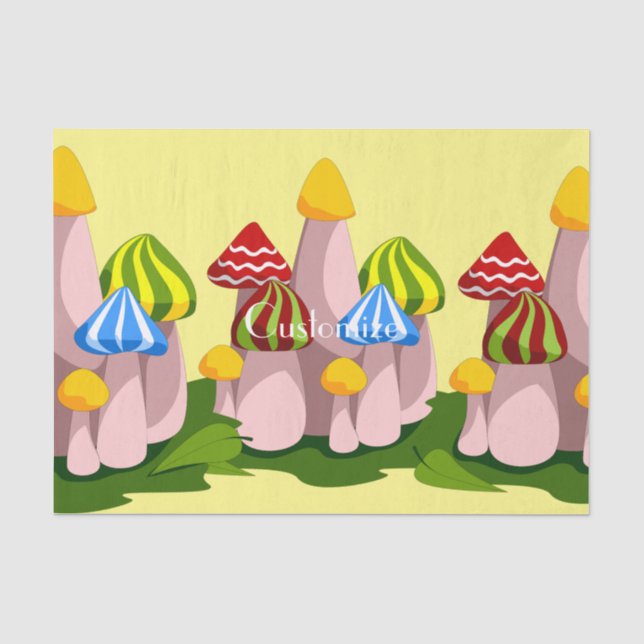 Magic Mushroom Cathedral Thunder_Cove  Tissue Paper (Front)