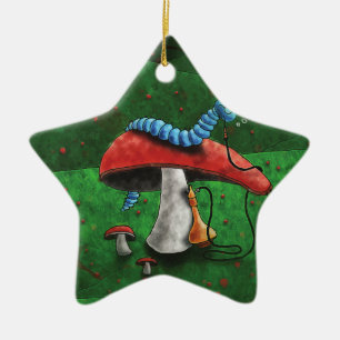Magic Mushroom Ceramic Ornament