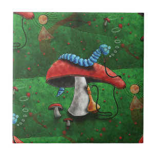 Magic Mushroom Ceramic Tile