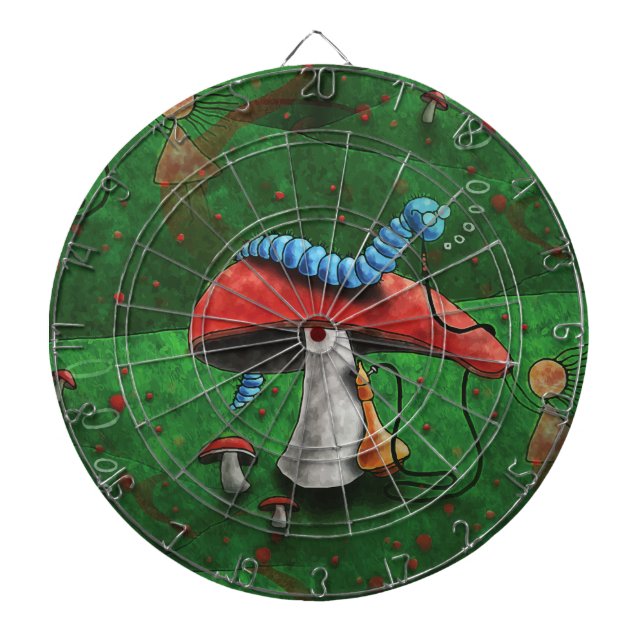 Magic Mushroom Dartboard With Darts (Front)
