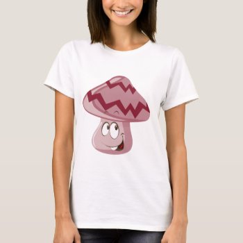 Magic Mushroom Emoji T-shirt by vectortoons at Zazzle