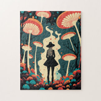 Magic Mushroom Forest Puzzle | Trippy Art