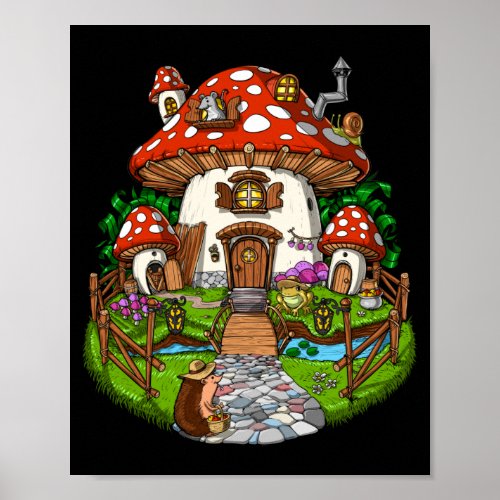 Magic Mushroom House Poster