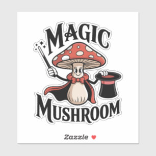 Magic Mushroom Magician Sticker