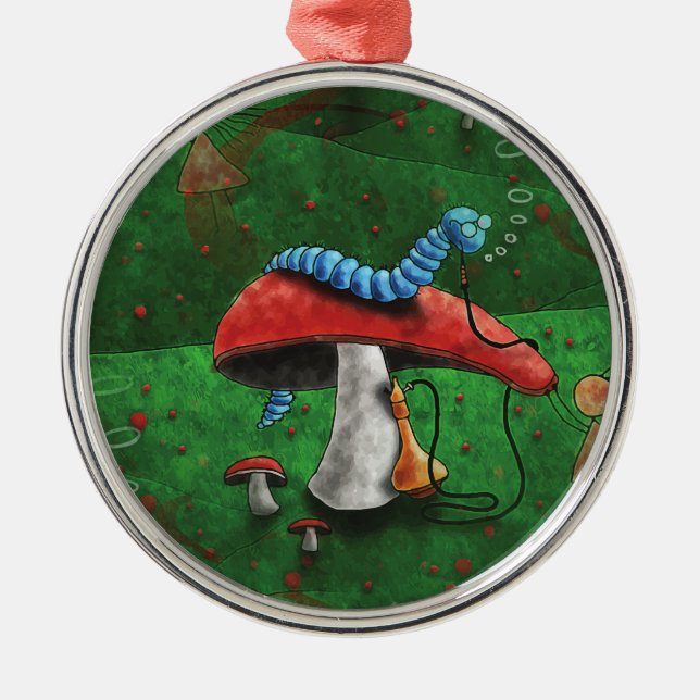 Magic Mushroom Metal Ornament (Front)