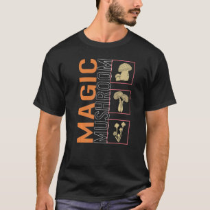 Magic Mushroom Mushroom Fungi  Vintage Botanical N T-Shirt