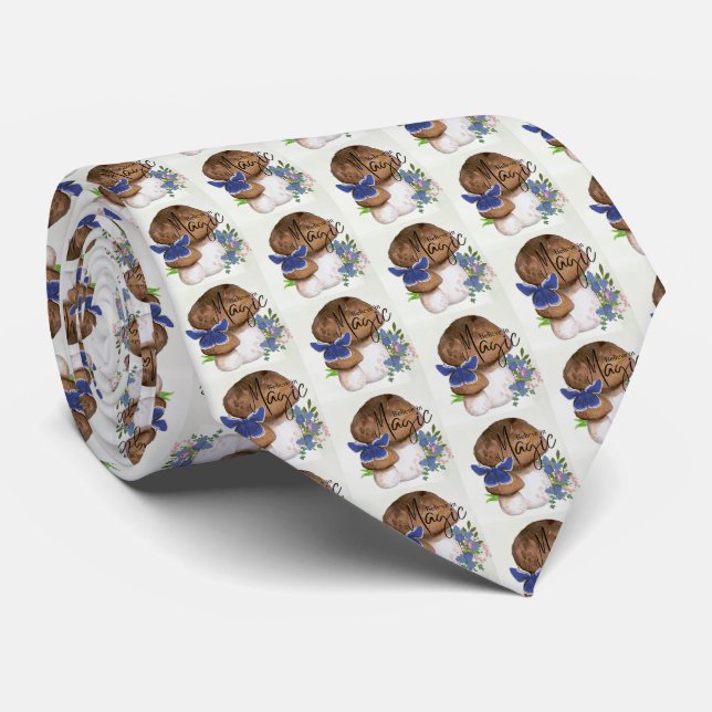 MAGIC MUSHROOM NECK TIE (Rolled)