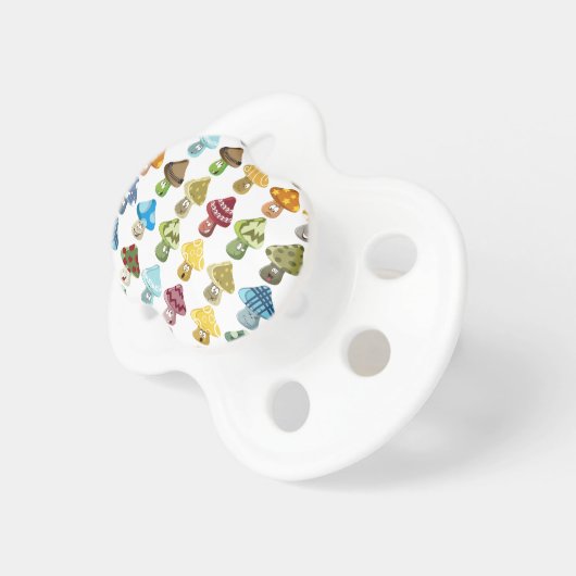 Magic Mushroom Pattern Pacifier (Front Right)