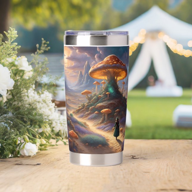 Magic Mushroom Planet  Insulated Tumbler (Wedding (Rotated))