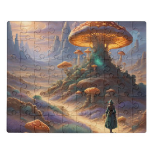 Magic Mushroom Planet Jigsaw Puzzle