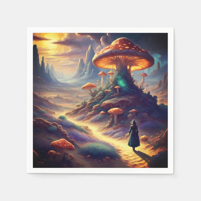 Magic Mushroom Planet  Napkins (Front)