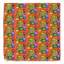 Magic Mushroom Print Bandana