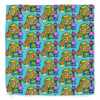 Magic Mushroom Print Bandana