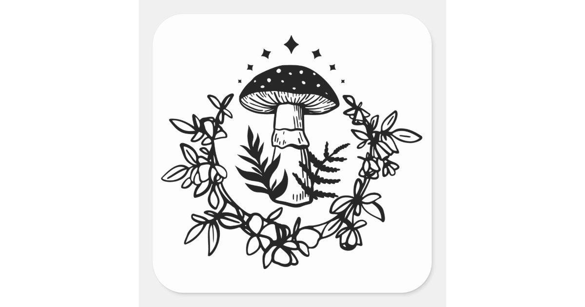 Magic Mushroom Sticker | Zazzle