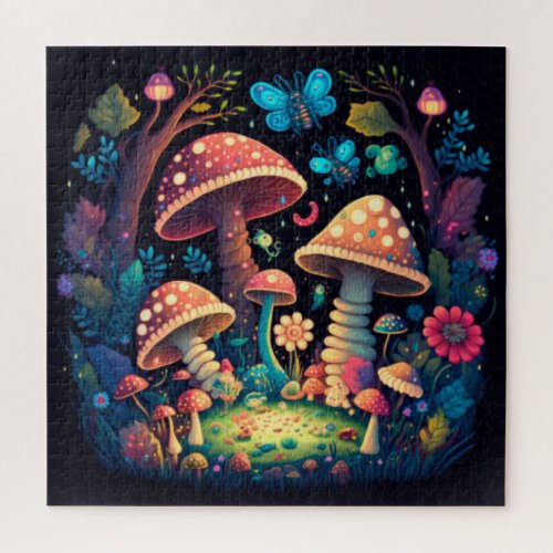 Magic mushrooms butterflies      jigsaw puzzle