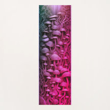 Magic Mushrooms Colorful 3d Yoga Mat
