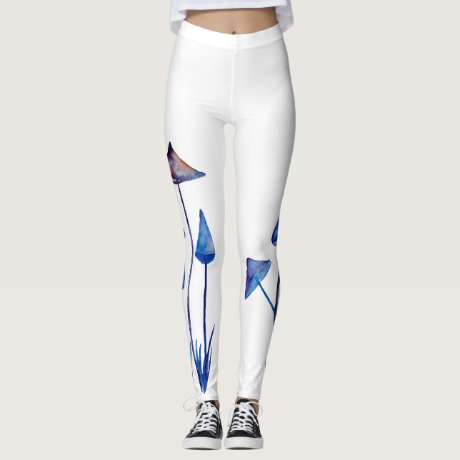 Magic mushrooms  Custom Leggings (Front)
