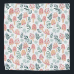 Magic Mushrooms Forest Pattern Bandana<br><div class="desc">Enjoy this whimsical mushroom pattern on this colorful bandana.
 
 You can always add your own text. Let me know if you'd like something custom made. 
 
 If you buy it,  thank you! Be sure to share a pic on Instagram of it in action and tag me @shoshannahscribbles :)</div>