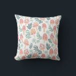 Magic Mushrooms Forest Pattern Throw Pillow<br><div class="desc">Check my shop for more adorable colors and patterns! If you'd like something custom please let me know!</div>