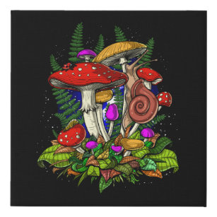 Haus and Hues Mushroom Poster Trippy Posters - Indie Posters Posters for  Room Aesthetic Hippie Posters Mushroom Art 12 x 16