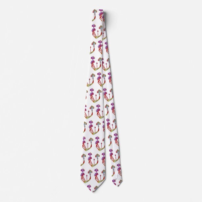 Magic Mushrooms Neck Tie (Front)