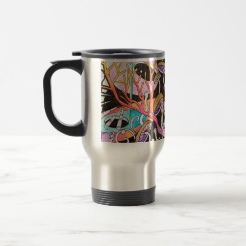 Magic Mushrooms Travel Coffee Mug