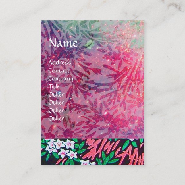 MAGIC MYRTLE / Sparkling Gold Reflections Business Card (Front)