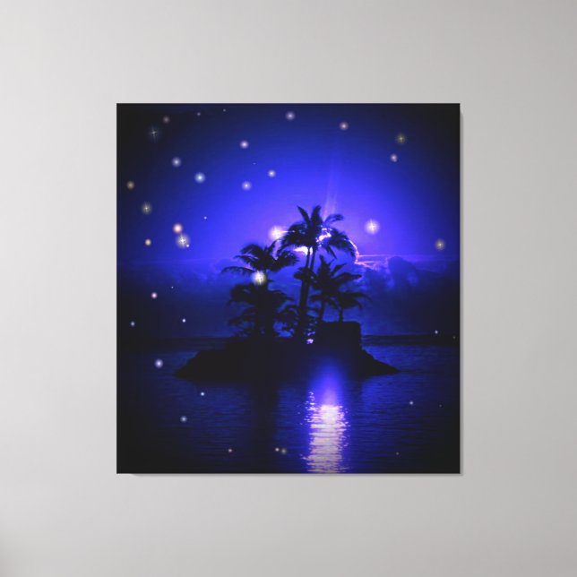 Magic Night Wrapped Canvas Print (Front)