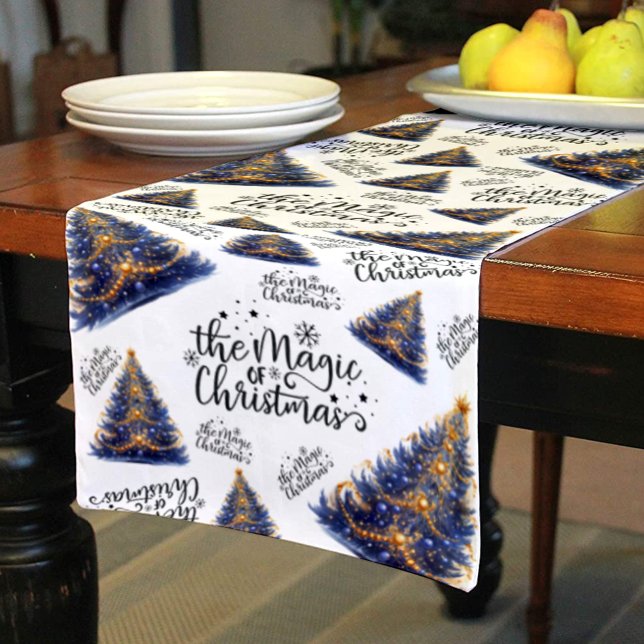Magic of Christmas Trees Short Table Runner (Creator Uploaded)