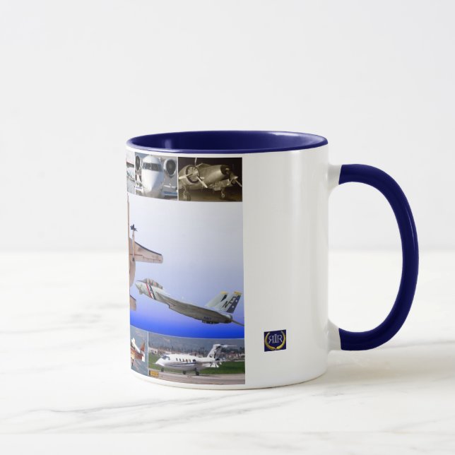 Magic of Flight Airplane Collage Mug (Right)