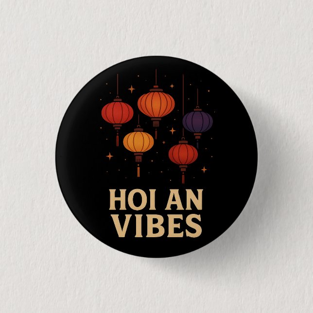 Magic of Hoi An – Lantern Art  Button (Front)