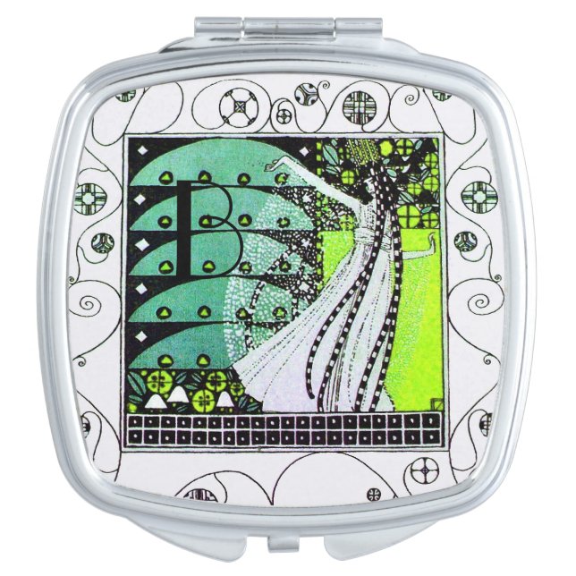 MAGIC OF THE  SPRING ,BEAUTY FASHION MONOGRAM VANITY MIRROR (Front)