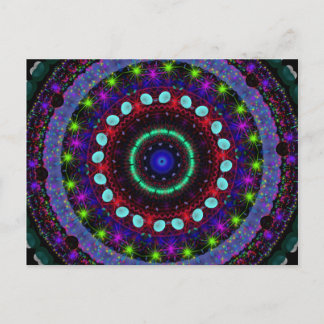 Magic Orbs Mandala Postcard