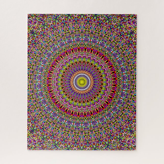 Magic Ornate Garden Mandala Jigsaw Puzzle (Vertical)