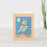 MAGIC OWL &amp; EASTER BASKET GREETING CARD Verse