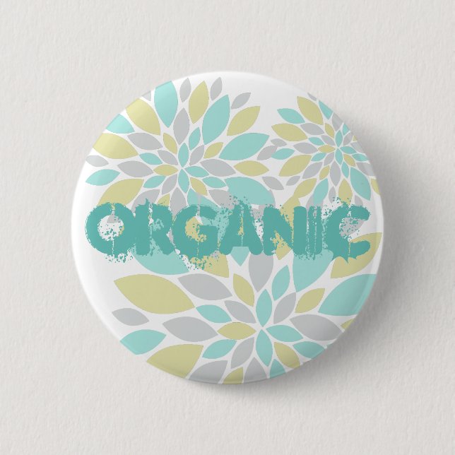 Magic Pastel Colour Flower Petals Button (Front)