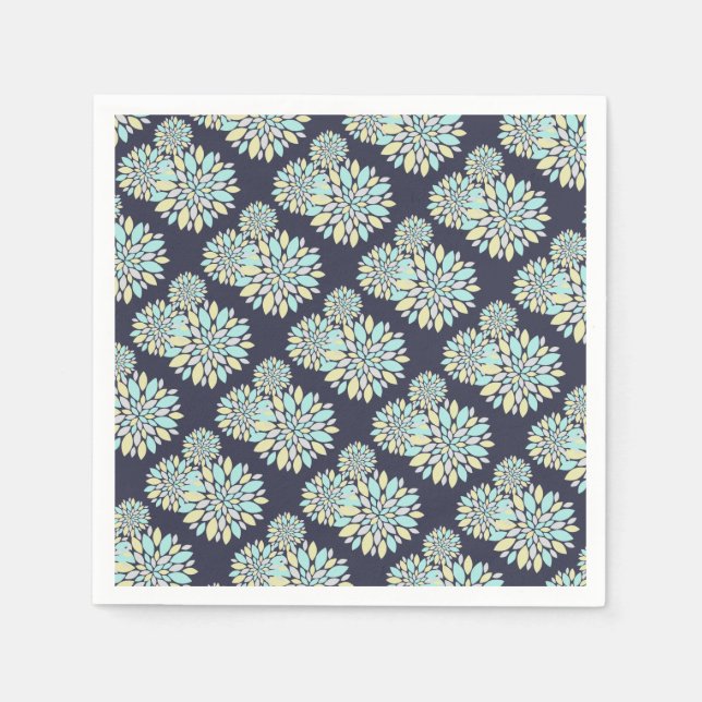 Magic Pastel Colour Flower Petals Napkins (Front)