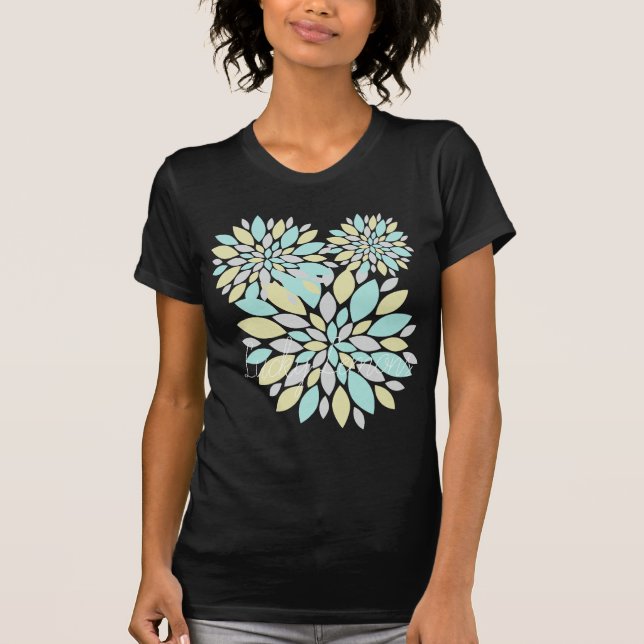 Magic Pastel Colour Flower Petals T-Shirt (Front)