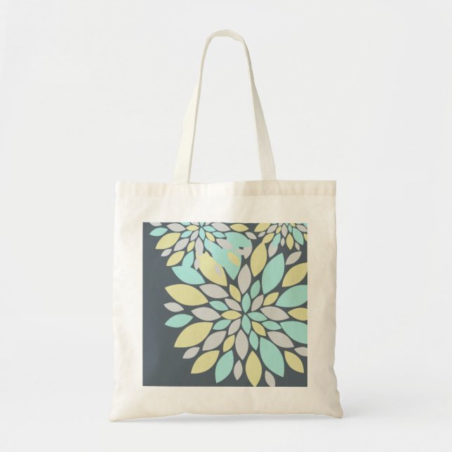 Magic Pastel Colour Flower Petals Tote Bag (Front)