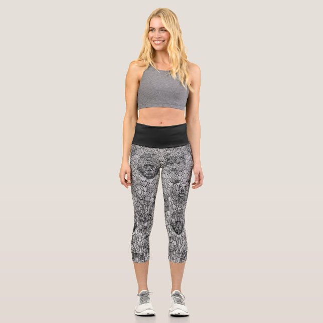  magic pattern capri leggings (Front)