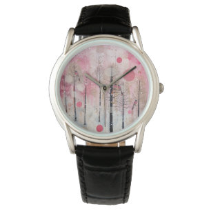 Magic Pink Winter Songbird Sanctuary Watch