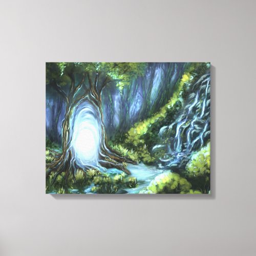 Magic portal canvas print