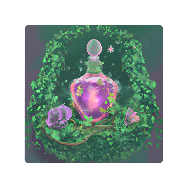 Magic Potion and Ivy  Metal Print (Front)