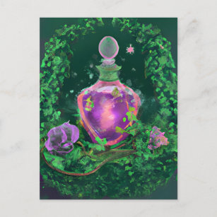 Magic Potion and Ivy Postcard