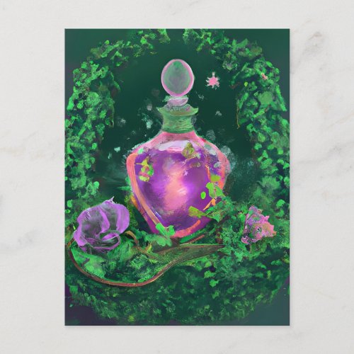 Magic Potion and Ivy Postcard